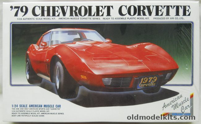 Arii 1/24 1979 Chevrolet Corvette Coupe or T-Top, 21004-1500 plastic model kit